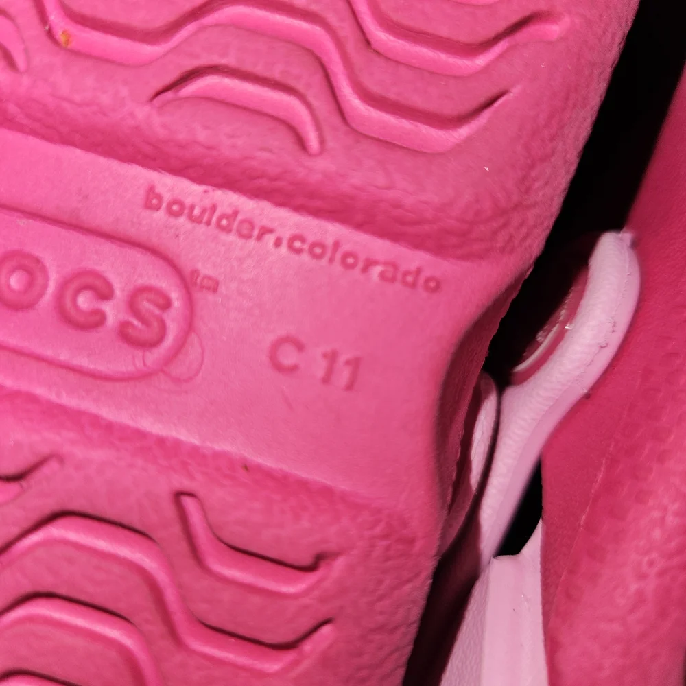 CROCS Kids 2 shade Pink Clogs Size C11